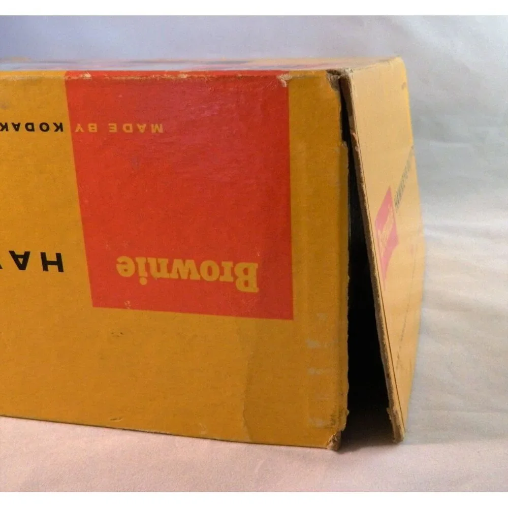 Vintage 1965 Kodak Brownie Hawkeye Camera Flash Model With Box Manual Untested